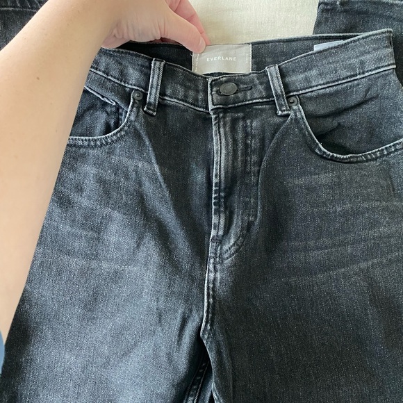 Everlane Black High Rise Straight Ankle Jean Size 27 - Picture 3 of 8